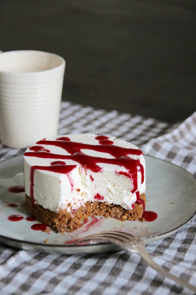 Image of cheesecake sans cuisson