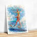 Image of ENDLESS SUMMER "Waterski Couple" (Limited edition digital mosaic on canvas)