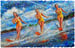 Image of ENDLESS SUMMER "Waterski" (Limited edition digital mosaic on canvas)
