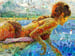 Image of ENDLESS SUMMER "Poollook 4" (Limited edition digital mosaic on canvas)