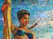 Image of ENDLESS SUMMER "Sailing Lady" (Limited edition digital mosaic on canvas)