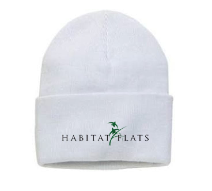 Image of White Full Logo Beanie