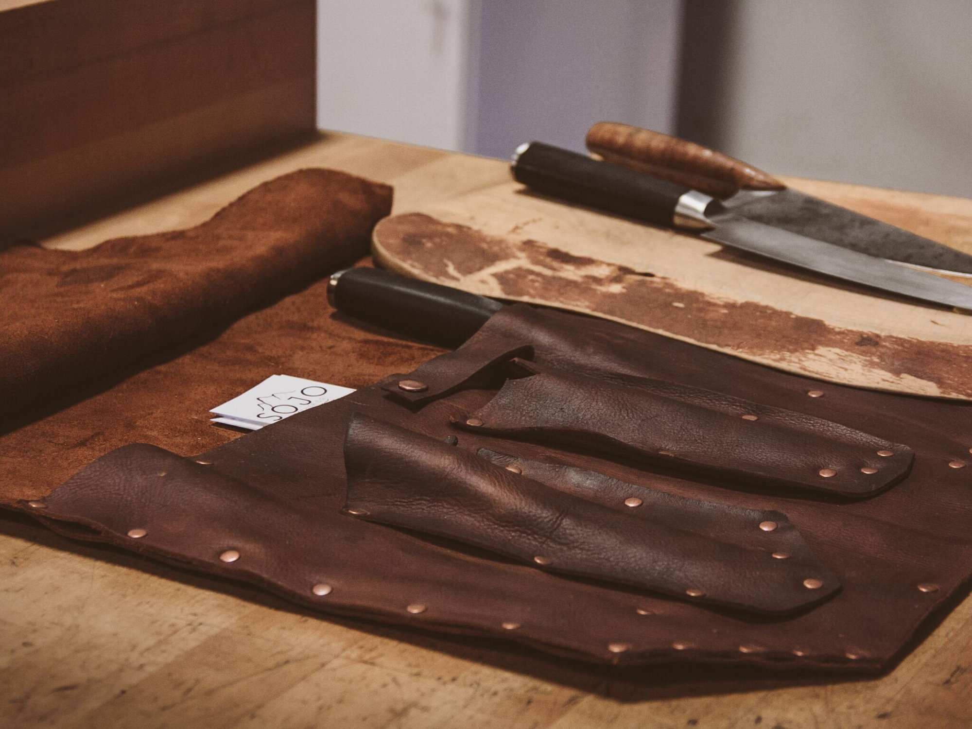 Chefs Knife Roll Sojo Leather Co.