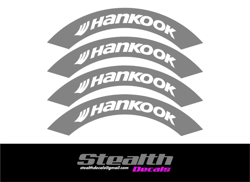Image of HANKOOK Tyre Stencil Stickers