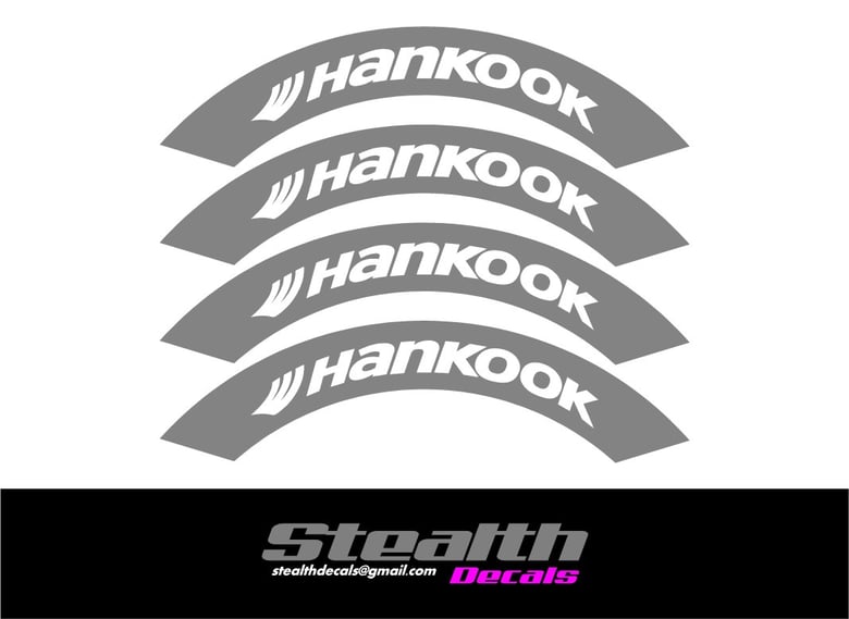 Image of HANKOOK Tyre Stencil Stickers