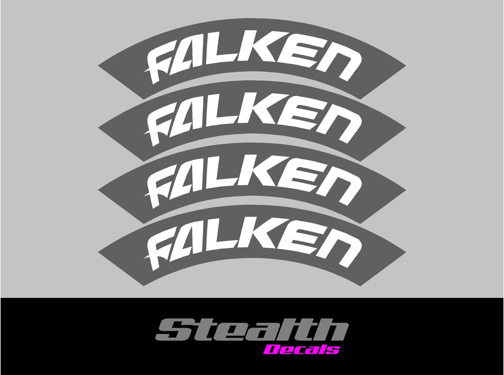 Image of FALKEN Tyre Stencil Stickers