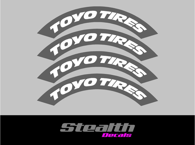 Image of TOYO Tyre Stencil Stickers