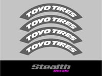 Image 1 of TOYO Tyre Stencil Stickers