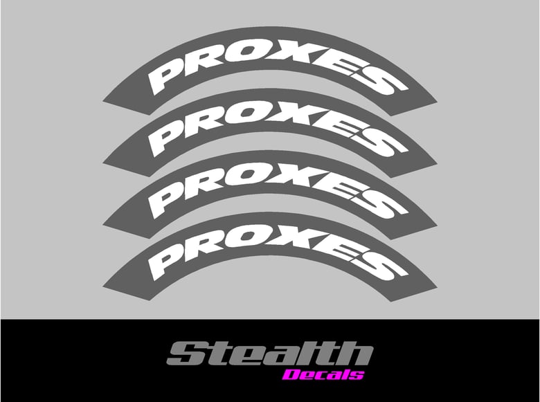 Image of PROXES Tyre Stencil Stickers