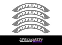 Image 1 of POTENZA Tyre Stencil Stickers