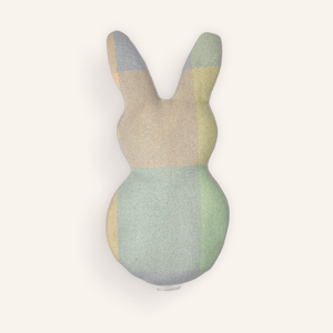 Image of Wheat Pack Bunny - Pastel Blue, Green & Apricot 
