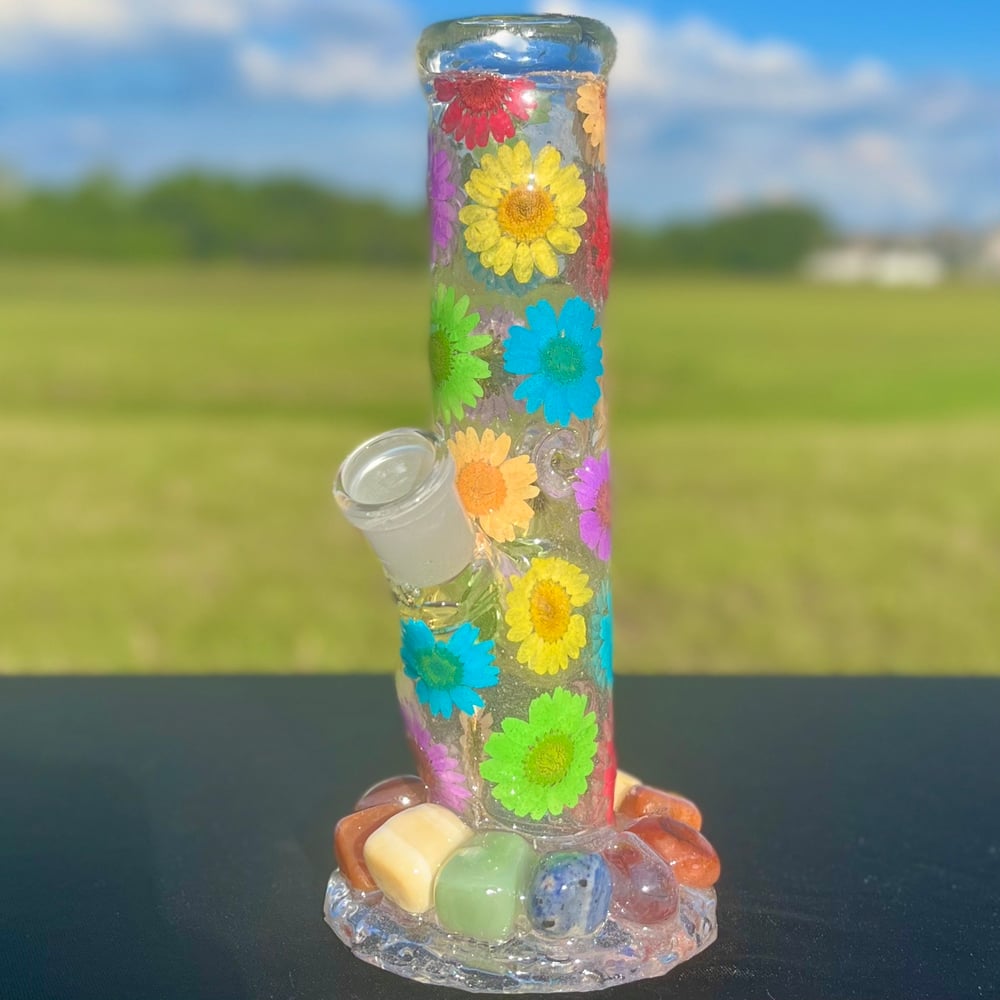 Image of rainbow pride crystal 8”