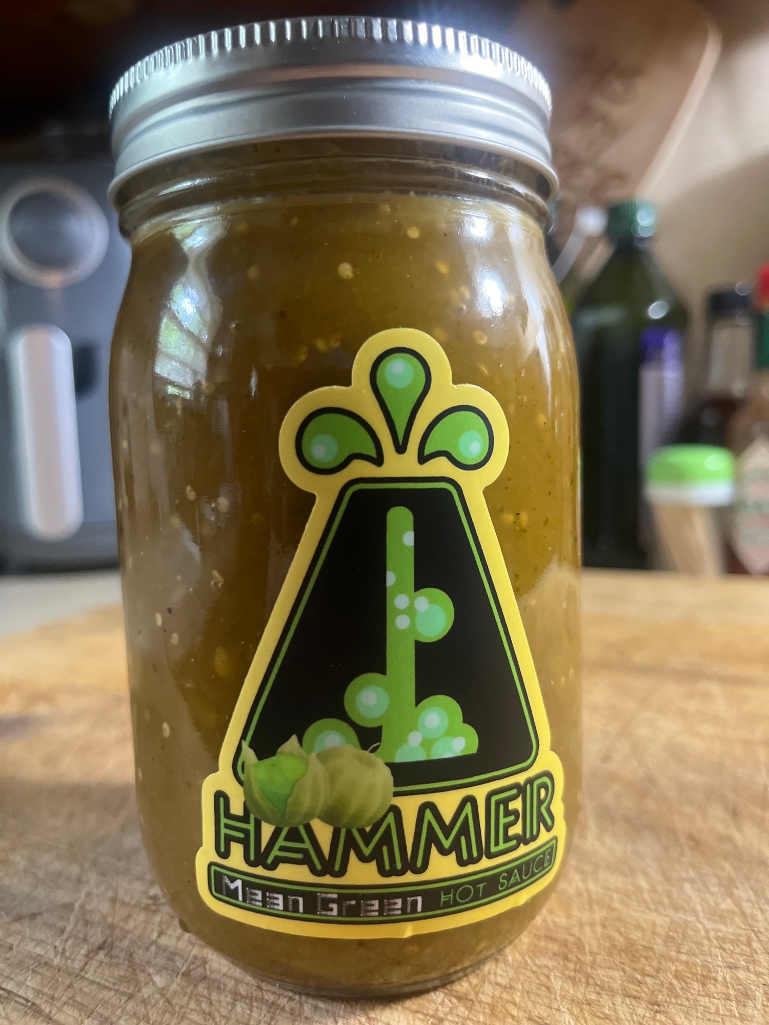 Image of MEAN GREEN PINT JARS 