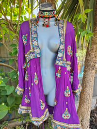 Image 13 of Sienna Glitter wrap dress -Purple 