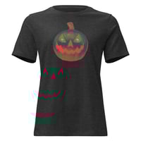 Image 12 of Women's Relaxed T-Shirt - Jack O Lantern Retro Orange Glow