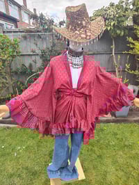 Image 1 of Amara Wrap dress -Red and Purple