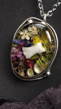 Image 1 of Badger toe floral pendant 