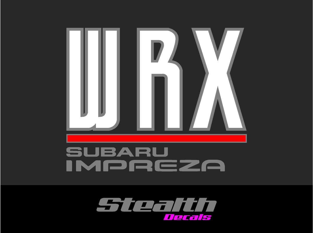 Wrx Rear Boot Decal Stealth Decals