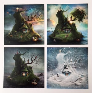 "Felicias Island" set of 4 cards - Alexander Jansson Shop