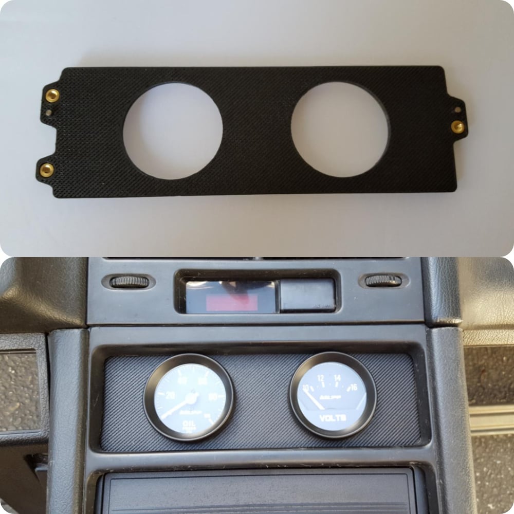 8891 Honda CRX / EF Civic (All) Climate Control Gauge Pod Plates 3d Printed Car Parts by