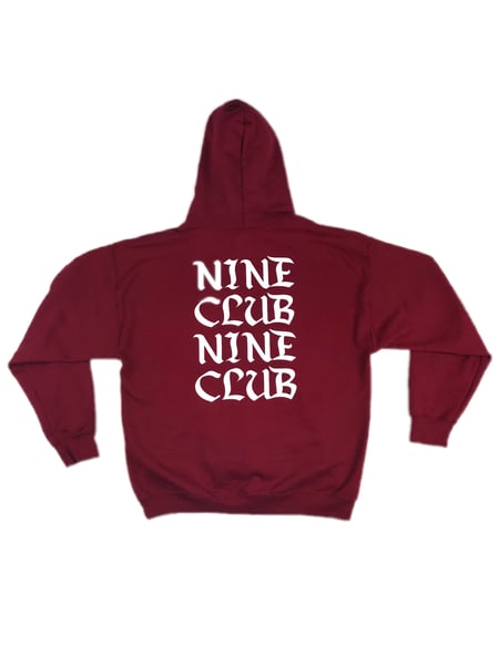 Image of N I N E C L U B  Trial Hoodie Maroon