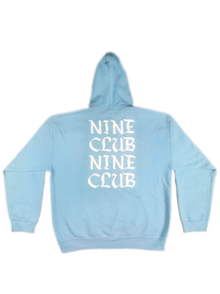 Image of N I N E C L U B Trial Hoodie ( Sky Blue)