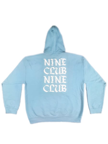 Image of N I N E C L U B Trial Hoodie ( Sky Blue)