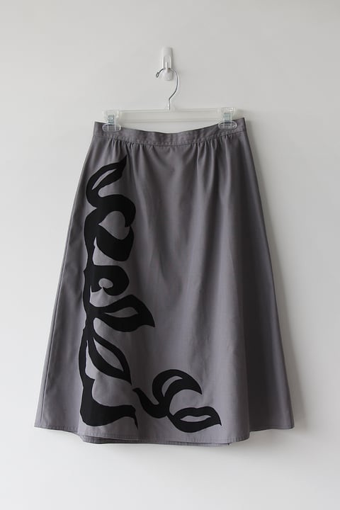 Image of SOLD Bold Black On Grey Skirt