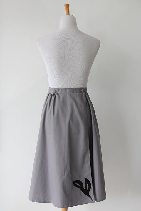 Image of SOLD Bold Black On Grey Skirt
