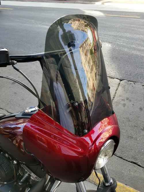 Image of JD Customs Original FXDXT Fairing Kit With Adjustable Windshield - Unpainted