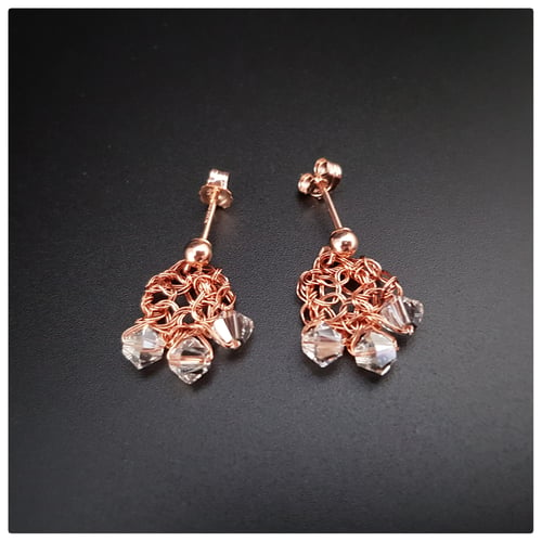 Image of ROSE-GOLD DEWDROP Earrings 