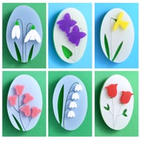 Image 1 of Months and Meanings Flower brooches (January to June)