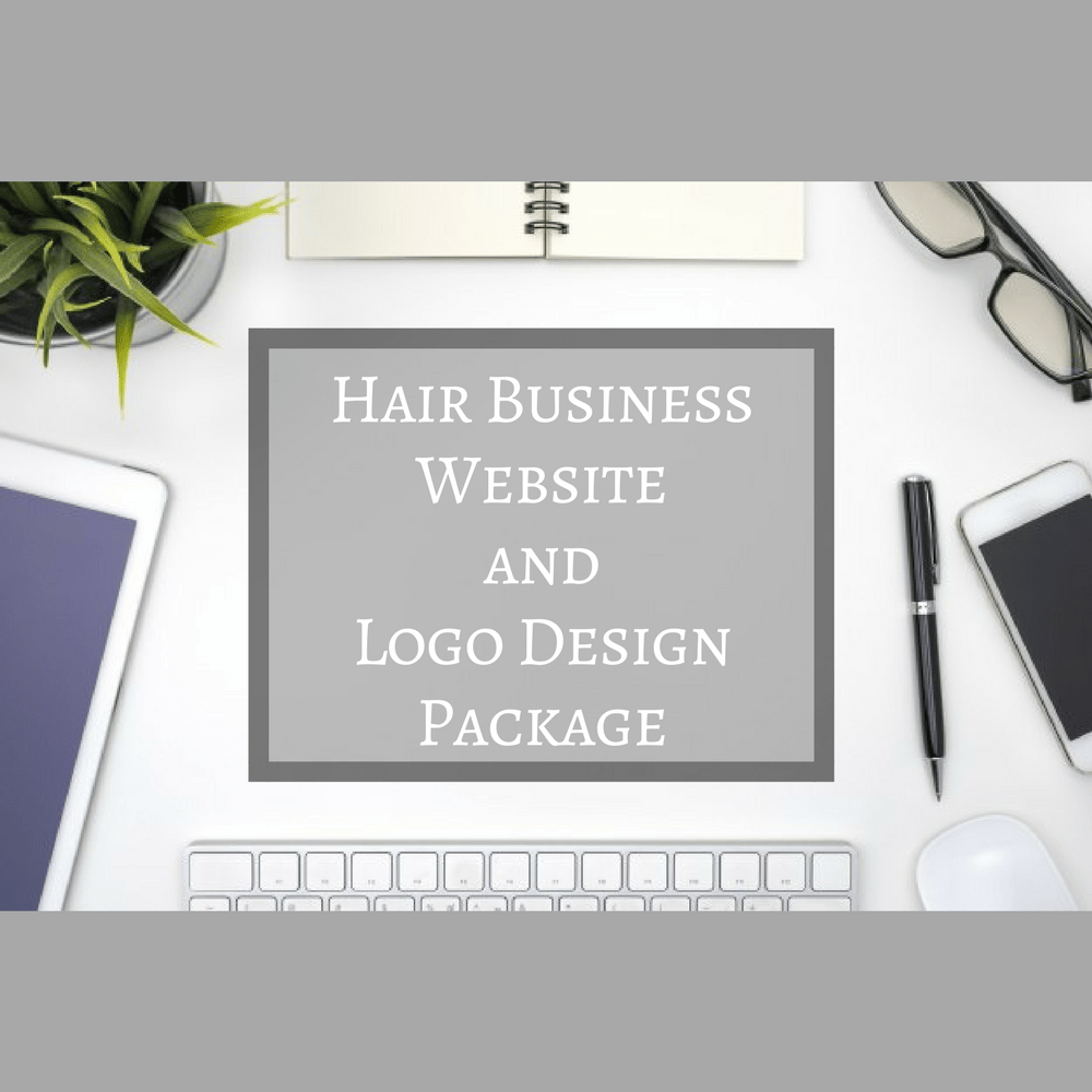 Image of Website and Logo Design Package For Hair Business