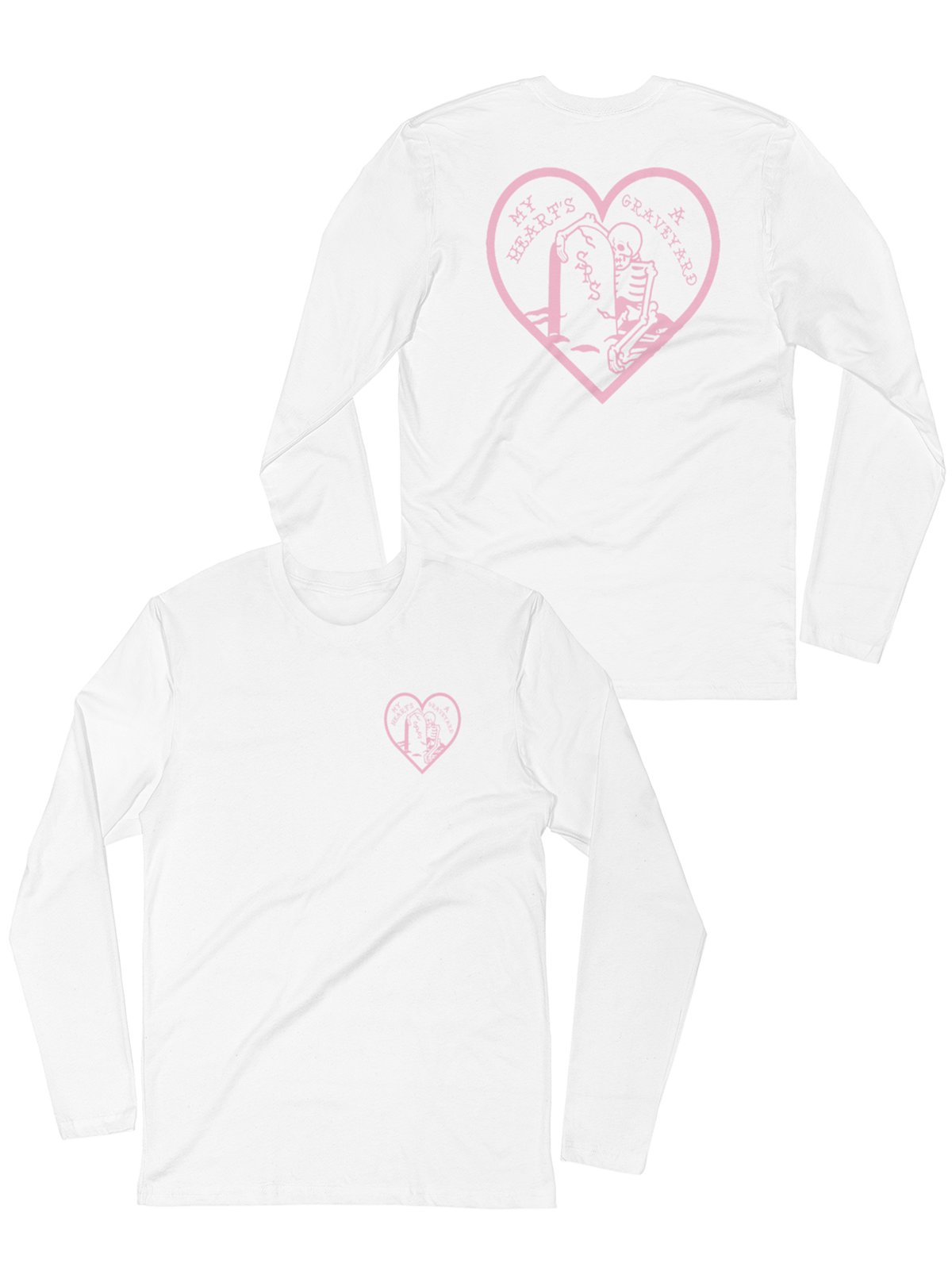 Image of Grave Hearts Unisex Longsleeve