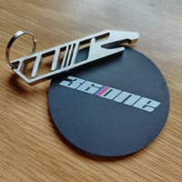 Stainless Steel WR Racing Keyring + Coaster 