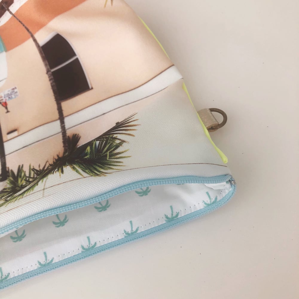 Image of Turquoise combi XL pouch