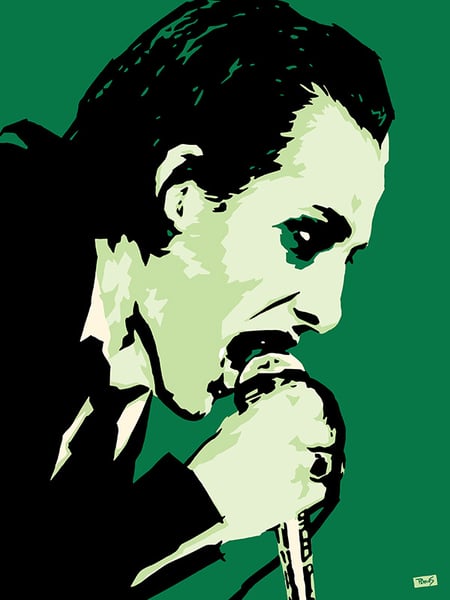 Image of "Perkins 77" Art Print Series - 7721 Dave Vanian from The Damned