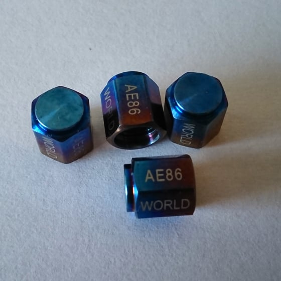 Image of AE86 WORLD Titanium Valve Caps