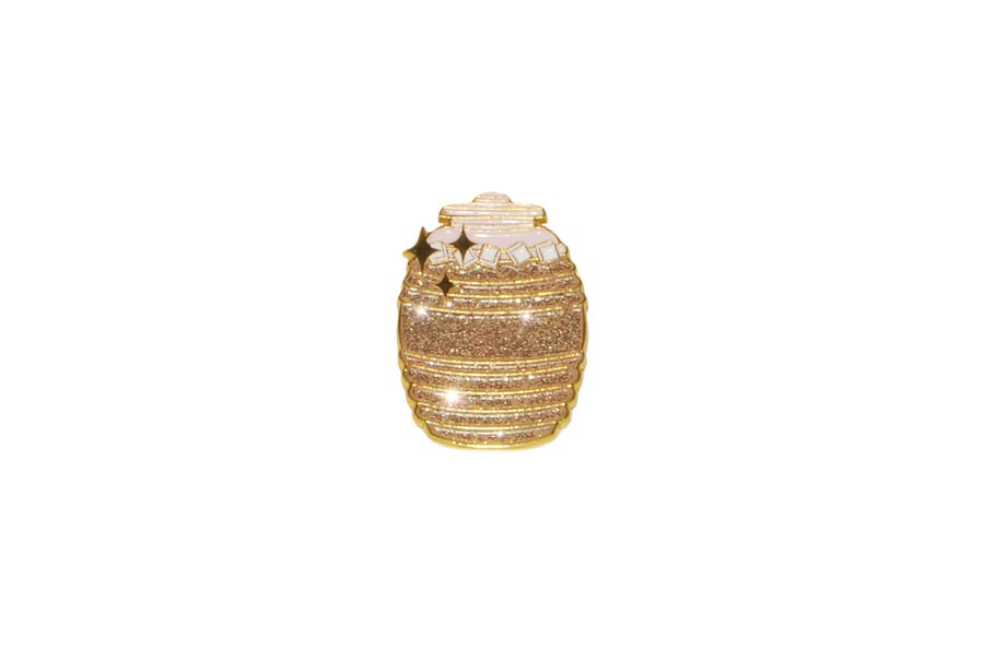 Image of Golden Agua Fresca Jug Pin