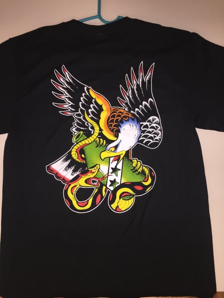 Image of Eagle, Snake and Bottle Patchholder shirt