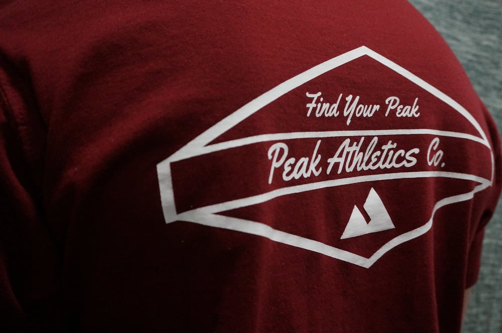 Image of Original Find Your Peak Tee (Maroon)