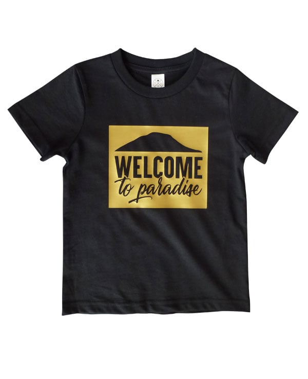 Image of Welcome to paradise kids tee