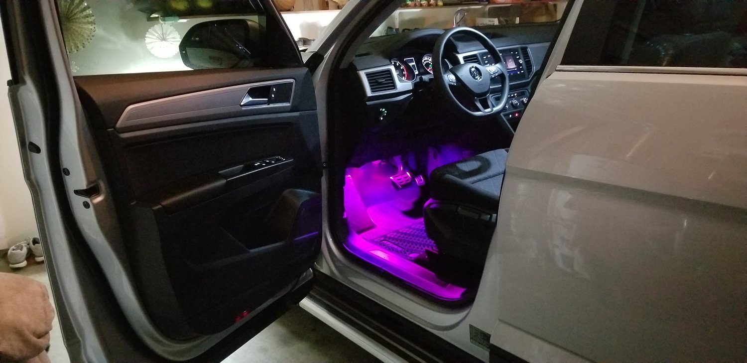 Image of Remote Control Color Changing Footwell LEDs Fits: Volkswagen Atlas all years and trims