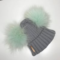 Image 2 of Pale Grey Double Pomskii Hat