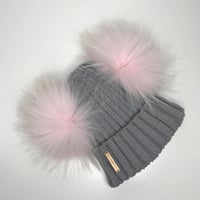 Image 4 of Pale Grey Double Pomskii Hat