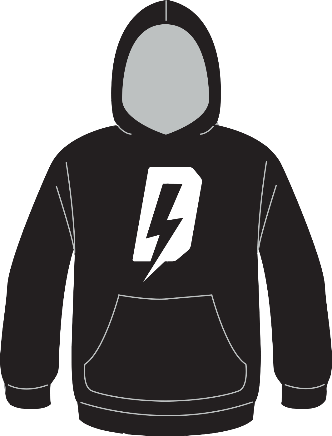 Image of Defiant (White Logo) Hoodie