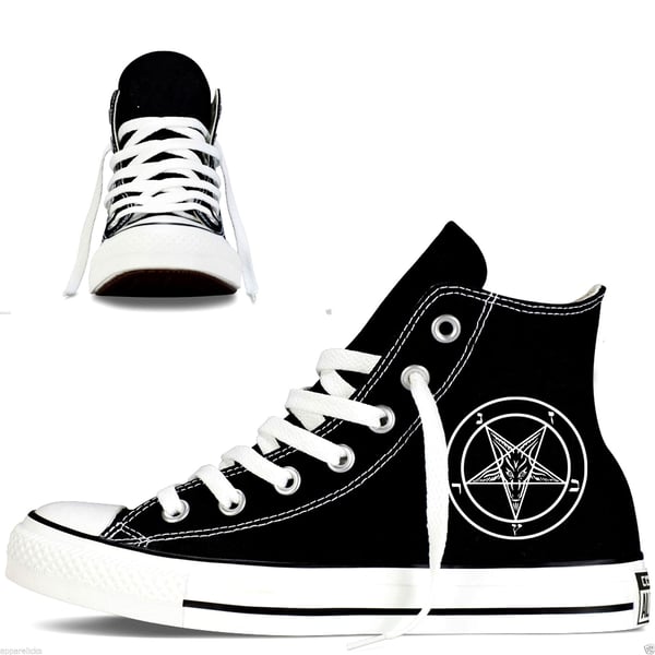 Image of PENTAGRAM CUSTOM CONVERSE HIGH TOPS