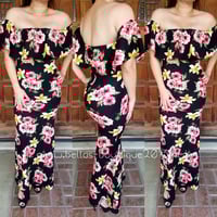 Image 1 of Allison Long Flower Dress