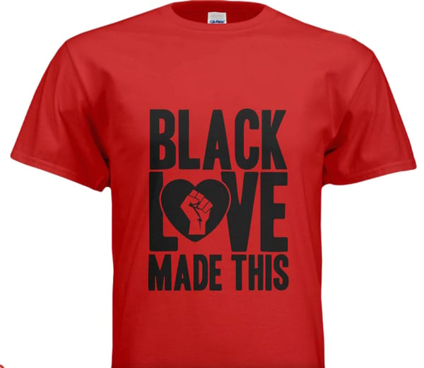 Image of Black Love Made This-Red (Unisex, Ladies & Youth Sizes)