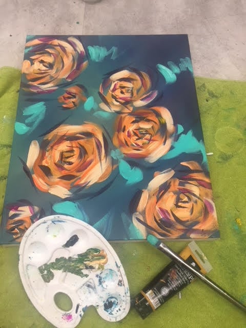 Image of March 3rd "Bloom" evening series with artist Kyla Alty